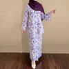 ZANZEA Women Long Sleeve Blouse and Long Skirts Floral Print Two Piece Suit Sets