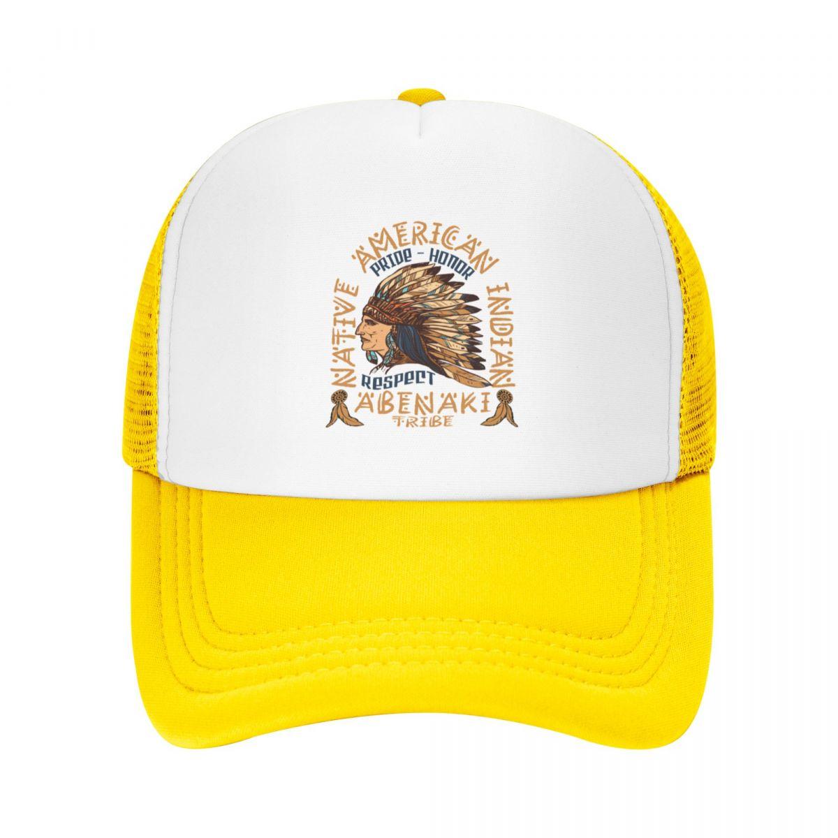 

Бейсбольная кепка коренных американцев, индейцев «Гордость, уважение и честь» племени абенаки, головные уборы на заказ, шляпа джентльмена, шляпа для женщин унисекс