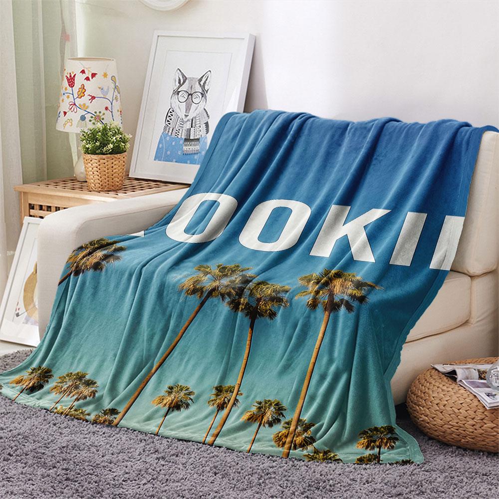 1PC THE ROOKIE Patterned Flannel Blanket Suitable For All Seasons for Home Decor Warmth and Comfort Gifts Holiday Present