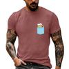 Herren Vintage Stil Grafikdruck Kurzarm T-Shirt Lockerer Schnitt Lässig Sommer Tägliches Oberteil für Outdoor-Aktivitäten und Freizeit