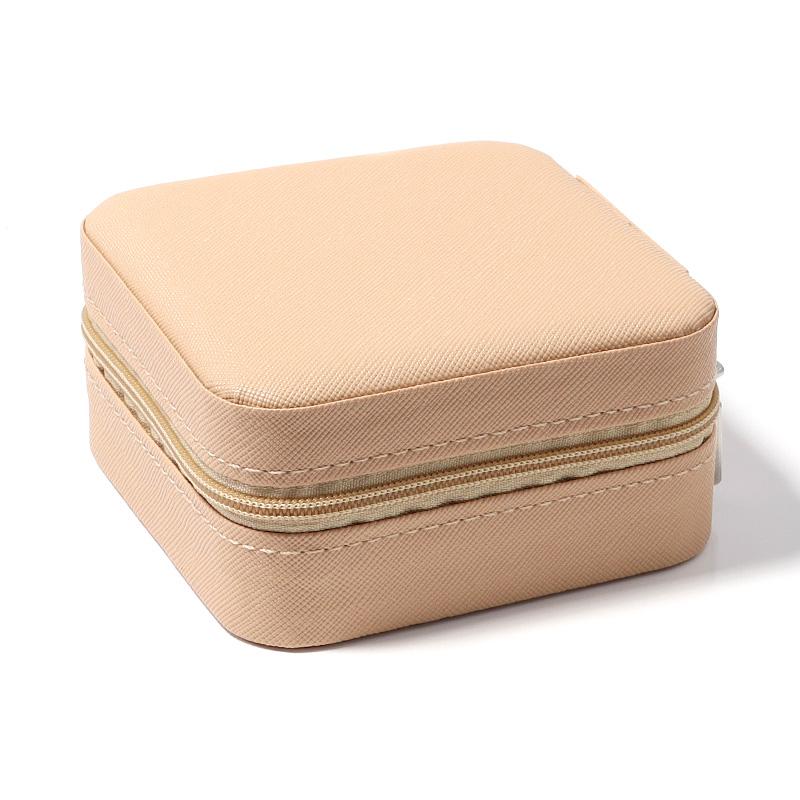 Portable Jewelry Storage Box Mini PU Leather Travel Organizer For Jewelry Bracelets Necklace Ring Earrings Gifts  Display Box