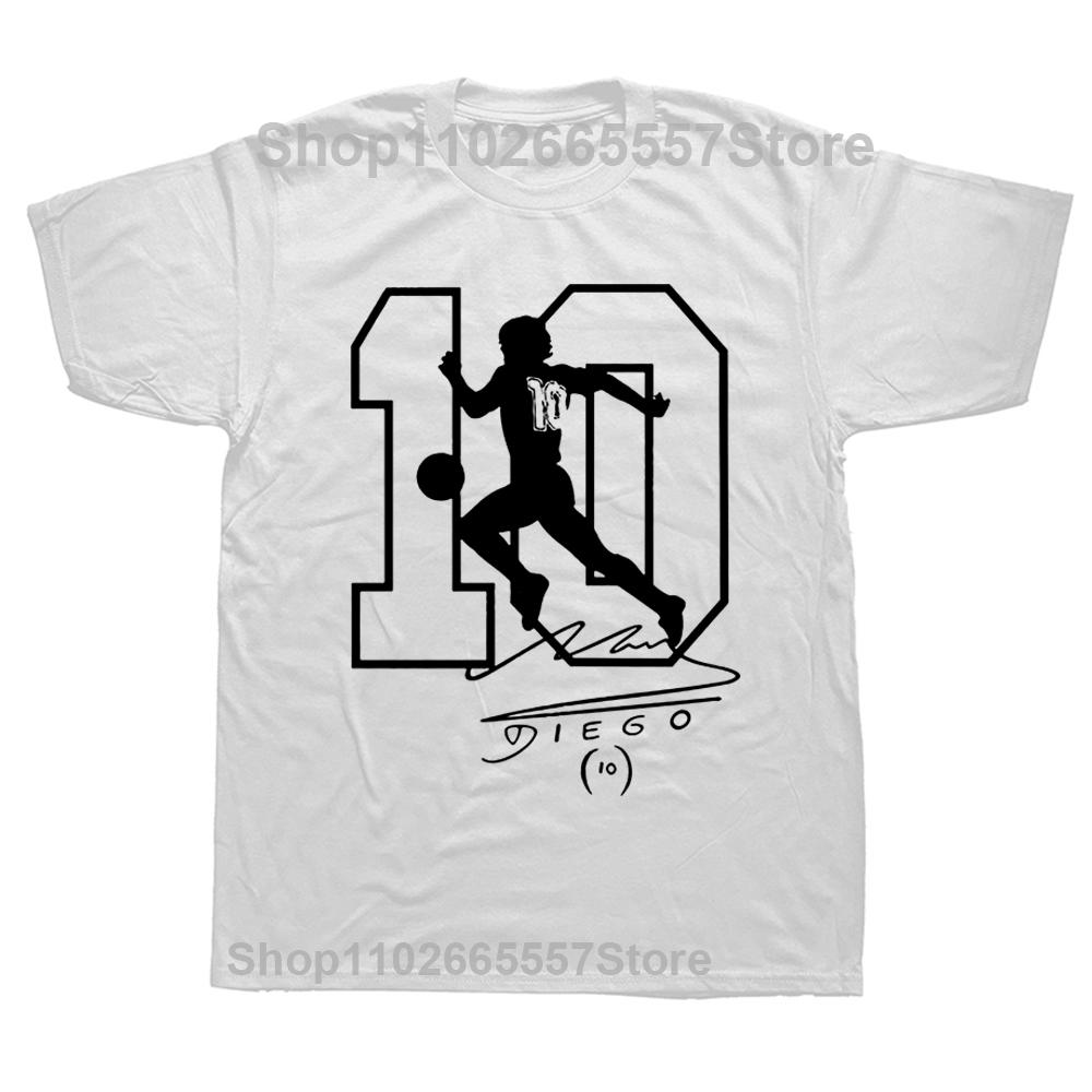 Men Diego Armando Maradona El Dies Argentina Pibe Uomo Bimbo Autografo Funny Casual T-Shirt Clothes T Shirt Men'S O-Neck Tee