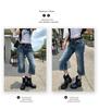 Women's Spicy Girl Low-Waist Stretchy Micro-Flare Slimming Cropped Jeans - Petite 2025 Autumn Style