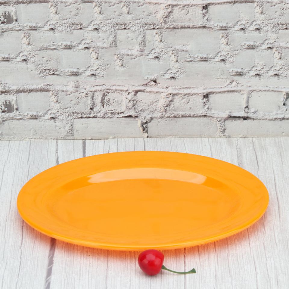 Thickened BBQ Grilled Skewers Plate Melamine Oval Snack Plastic Plate Restaurant Pasta Plate Commercial Seafood Fish Plate
