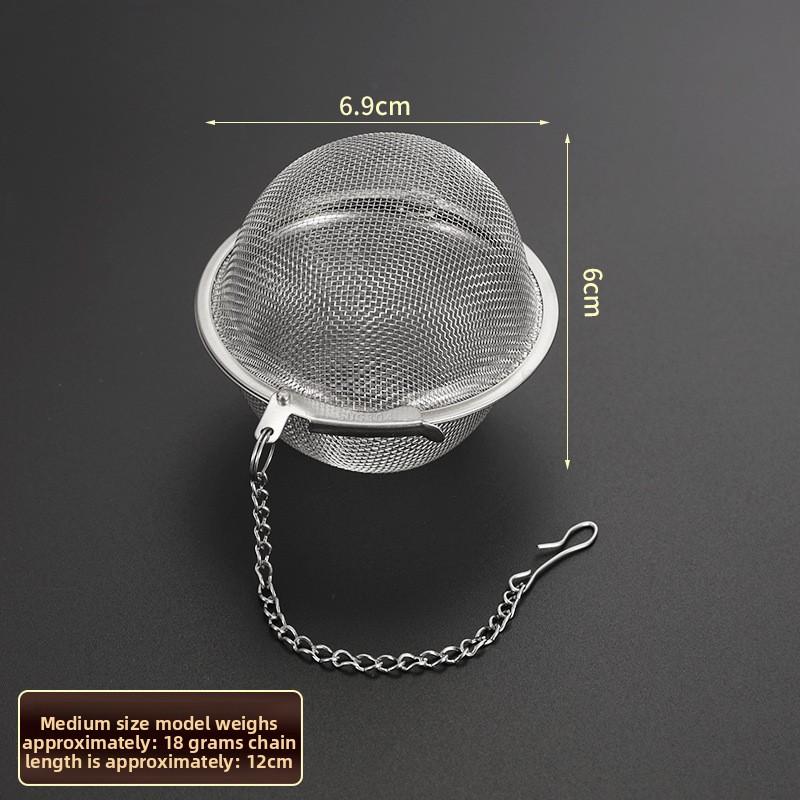 304 stainless steel seasoning balls, household tea infuser filter net, marinade pot, soup, stew, meat, seasoning box, hot pot seasoning filter balls