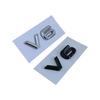 3D ABS Chrome Black V6 V8 Letters Car Rear Trunk Fender Emblem Badge Sticker Decals For VW Polo Golf Passat Touareg AccessoriesKD0