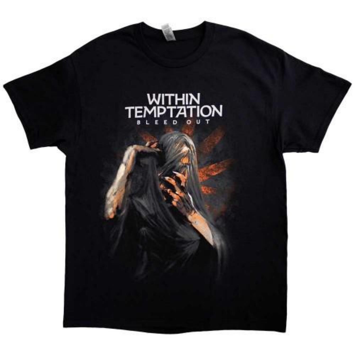 Within Temptation Unisex Adult Bleed Out Album Back Print T-Shirt S чёрный