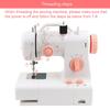 Mini Portable Sewing Machine Household Night Light Foot Pedal Straight Line Hand Table Tools Two Speeds Two Power Supply 6W