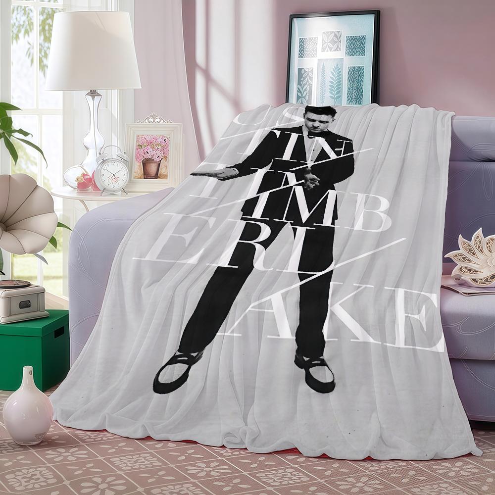 J-justin T-timberlake Singer Blanket Warm And Soft Suitable For Bedroom Living Room Sofa Bed Office Travel Camping
