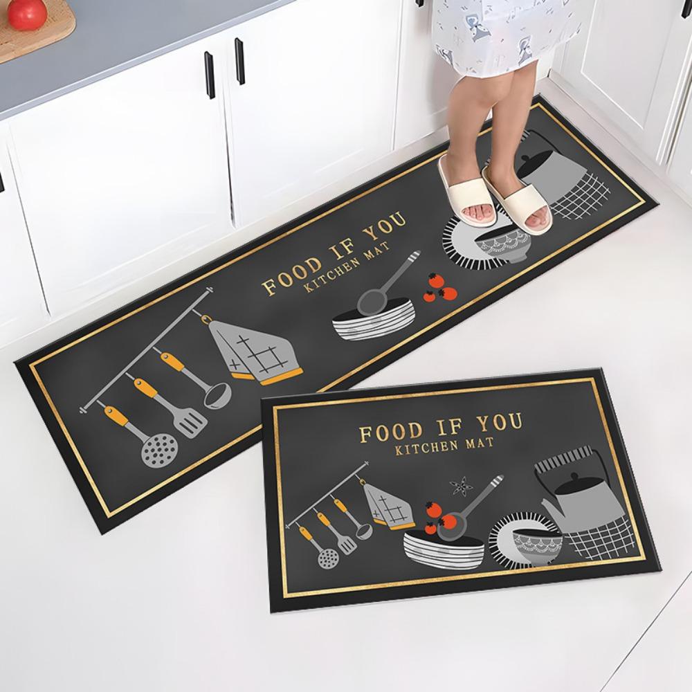 Tappeto da cucina semplice in stile nordico alla moda, tappeto da casa, decorazione moderna per la casa