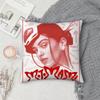 Singer R-Rosalia Lux Pillow Case Square Double-Sided Printing Short Plush Sofa Cushion Cover Bedroom Bedside Pillow