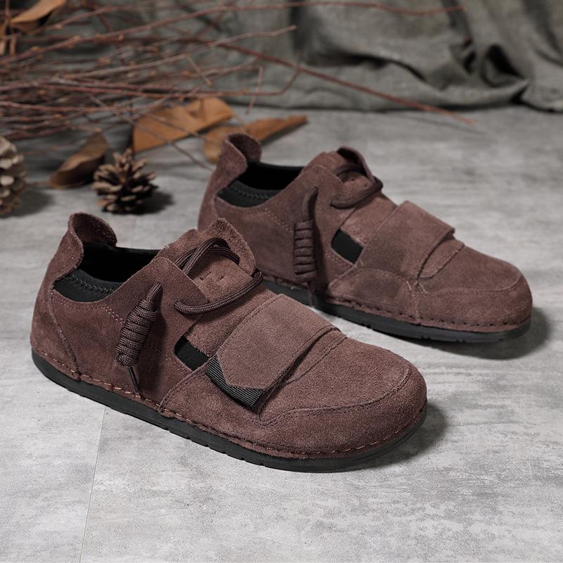 Spring and Autumn new leather soft-soled ugly cute shoes flat-soled retro single shoes women's casual and comfortable women's shoes