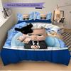 Baby Boss Theme Print 3Pcs Bedding Setduvet Cover With 2 Bedropillowcase Home Birthday Gift