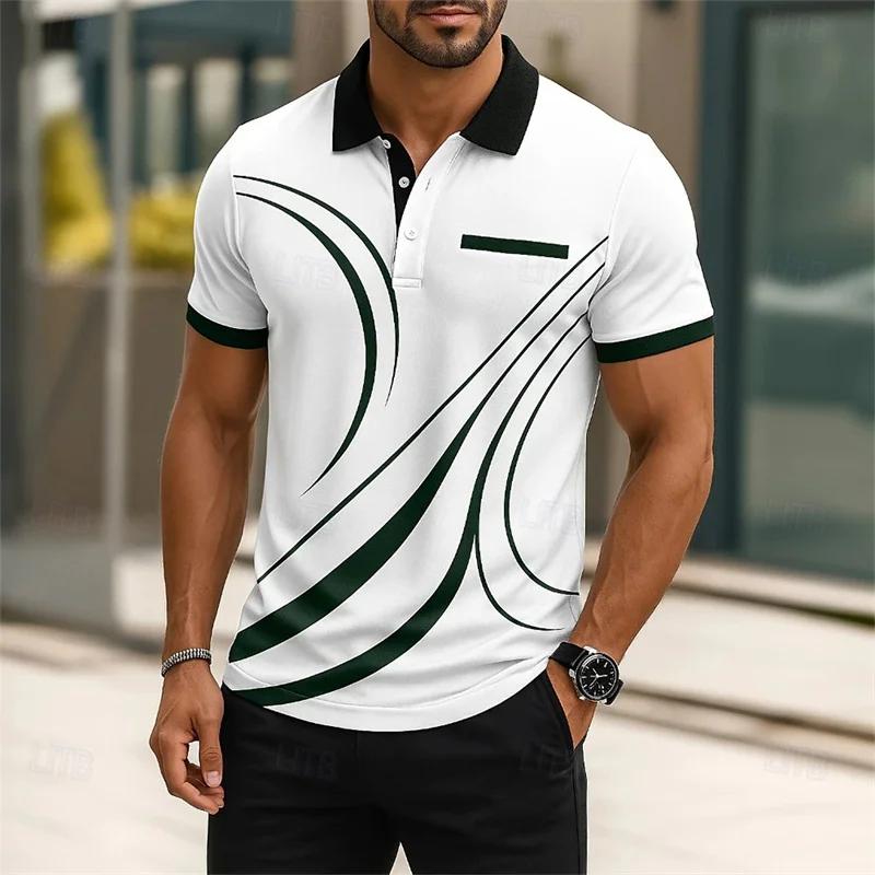 Stylish Plaid Short Sleeve Polo Shirt, Ideal for Daily Casual Outfits.