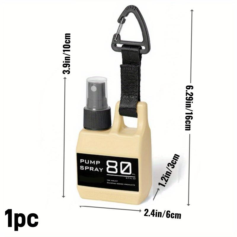 

1/3pcs Outdoor Hanging Buckle Spray Bottle with Nozzle Portable Camping Travel Tool Refillable Liquid Container for Insect Repel