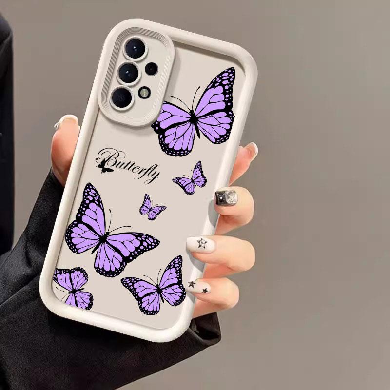 Beautiful Butterfly Case For Samsung Galaxy A55 5G Case A35 A13 A54 A53 A52 A34 A33 A32 A21S A14 A23 A24 A12 A51 A71 Phone Cover