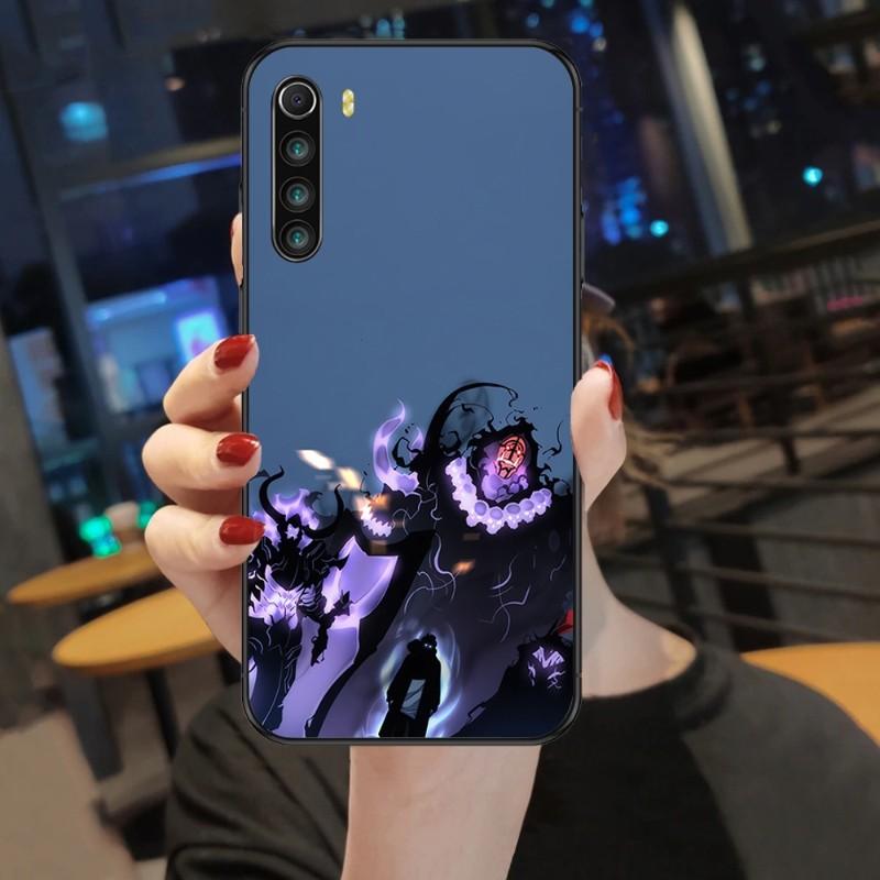 Cool Anime Solo Leveling Phone Case For Xiaomi Mi 12 11T 10T 9T Lite Pro Ultra Note 10 Poco F3 F4 X4 GT Soft Black Phone Cover