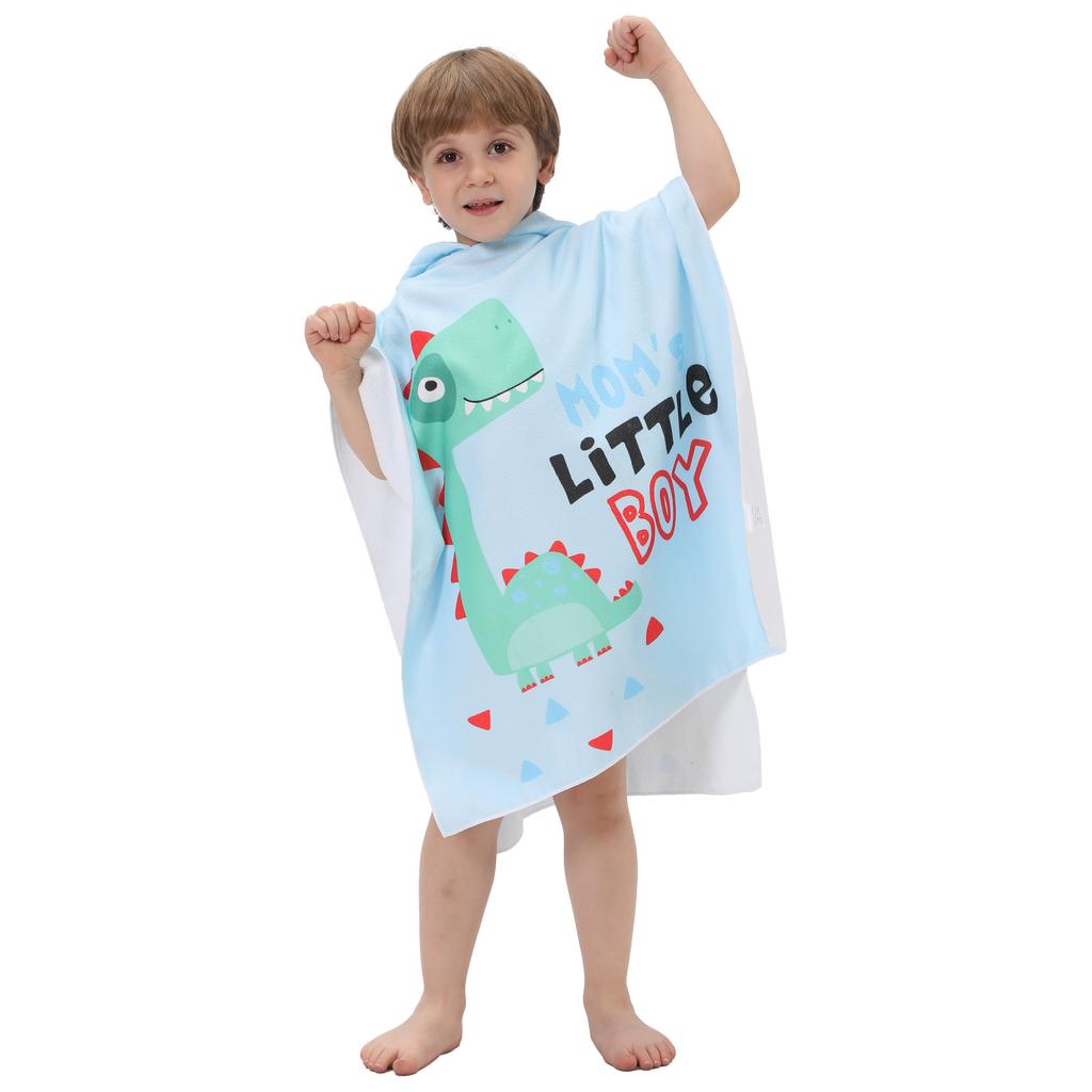 Cartoon Baby Bath Towel Microfiber Hooded Beach Towel Newborn Cape Towels Soft Poncho Kids Bathing Stuff Infant Washcloth