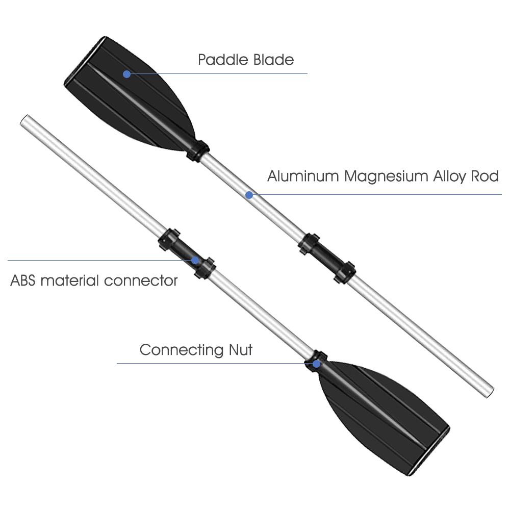 125 cm kajakkpadler Aluminium Magnesiumlegering Lettvektspadler Avtakbare kajakkpadler