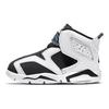 Air Jordan 6 Retro Little Flex TD White Black Baby Sneakers Pure-Platinum CT4417-100
