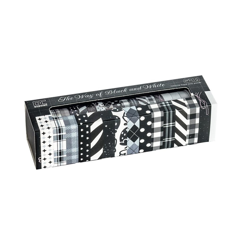 20 Rolls Vintage Striped Tape Set DIY Photo Frames Gift Decorativa Journaling Materials