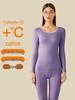 Women's Seamless Thermal Underwear Set - Round Neck, Autumn/Winter Warmth