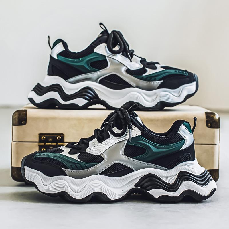 

Sneakers men s new casual mesh platform men s shoes trendy versatile dad shoes men 39 чорний