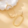 Women's Earrings, Simple Geometric Oval-Shaped Earrings, Suitable for Daily Wear and Vacation Wear