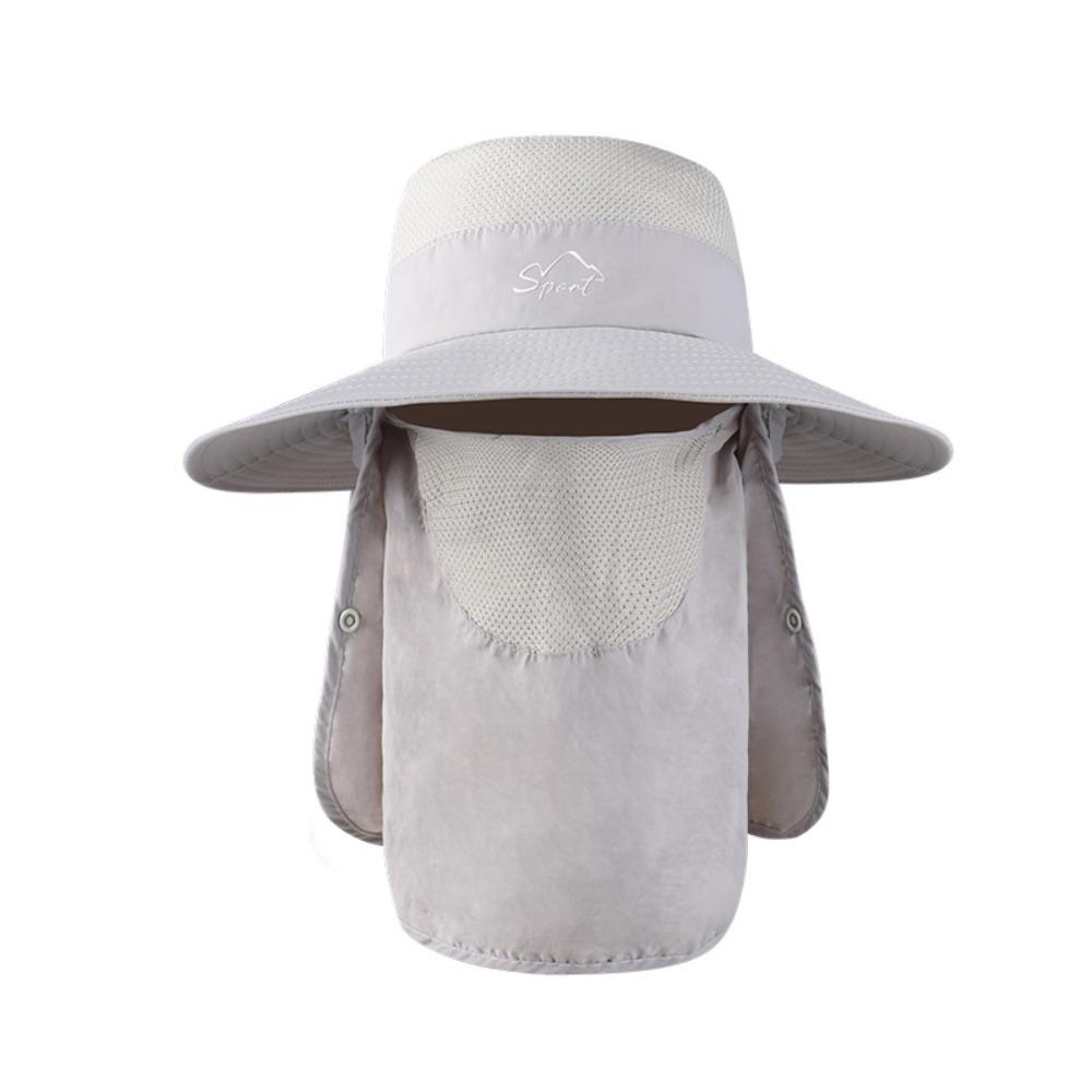 

Removable Neck Flap Removable Visor Hat Quick Drying Bucket Hat Outdoor Fishing style 6
