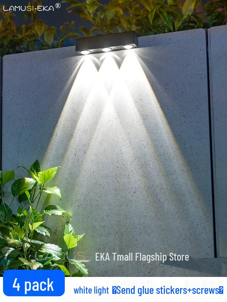 Solar Outdoor Courtyard Spotlight: Home & Street Lighting for Garden, Balcony, Wall Wash, and Enclosure Ambience