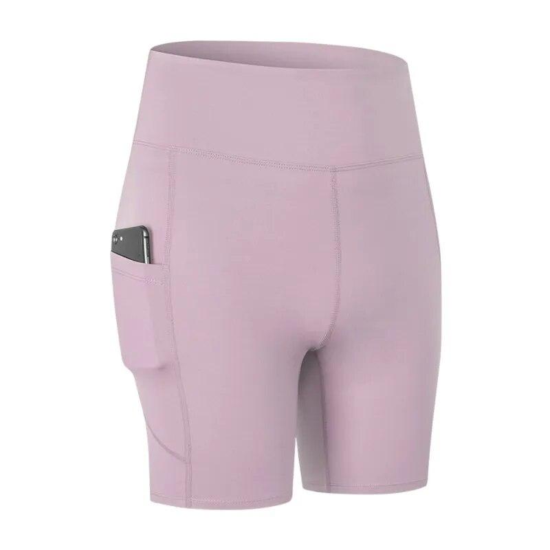 

Женские шорты для йоги, женские обтягивающие бедра колготки с высокой талией и карманами для фитнеса, повседневные брюки XL