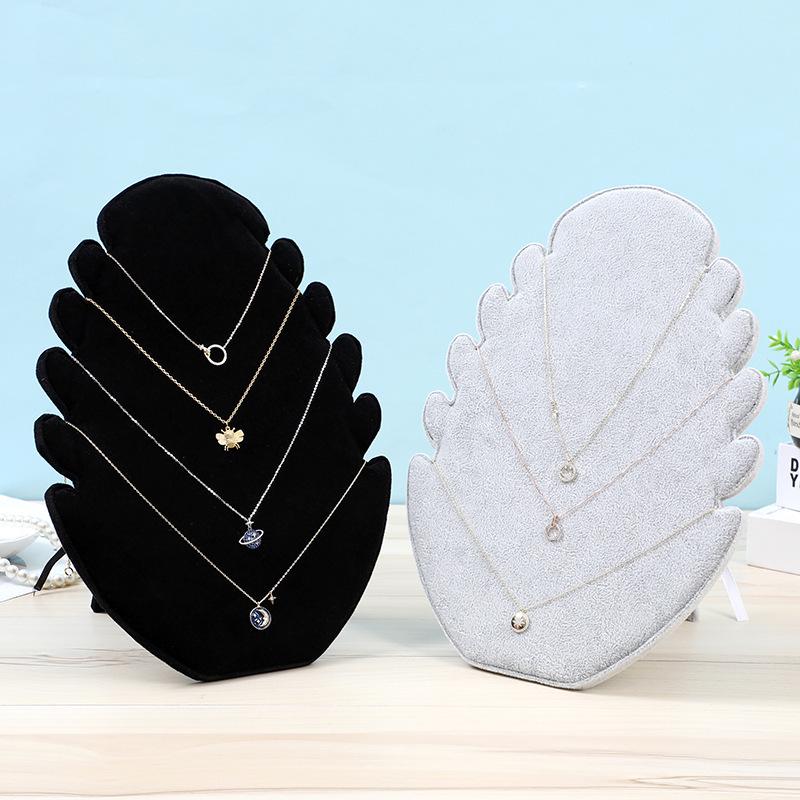 Flannel Jewelry Display Stand for Pendants, Necklaces, and Earrings