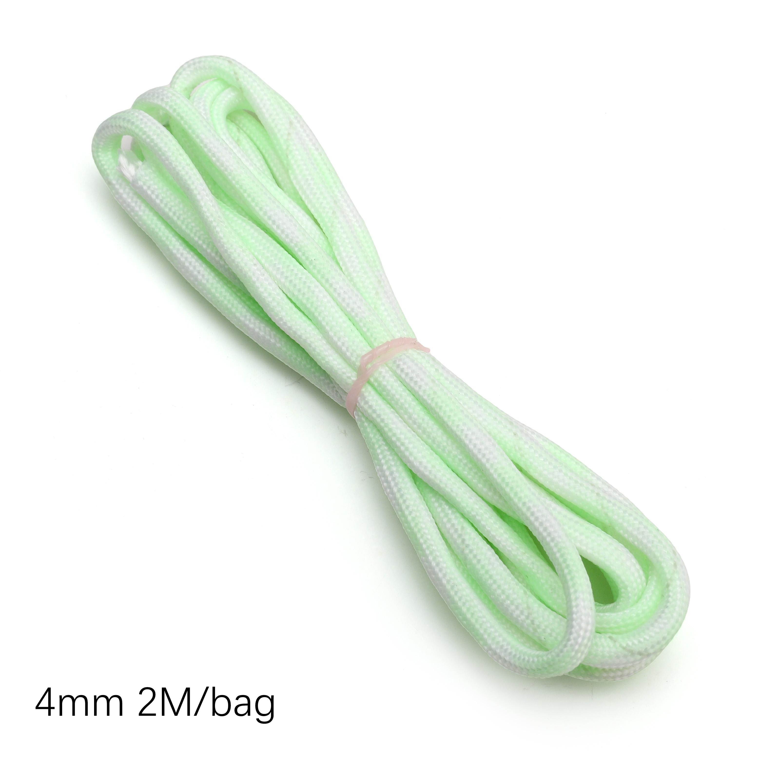 

2Meter Nylon 7-core Luminous Umbrella Rope Thread String DIY Beading Bracelet Jewelry Making білий/зелений