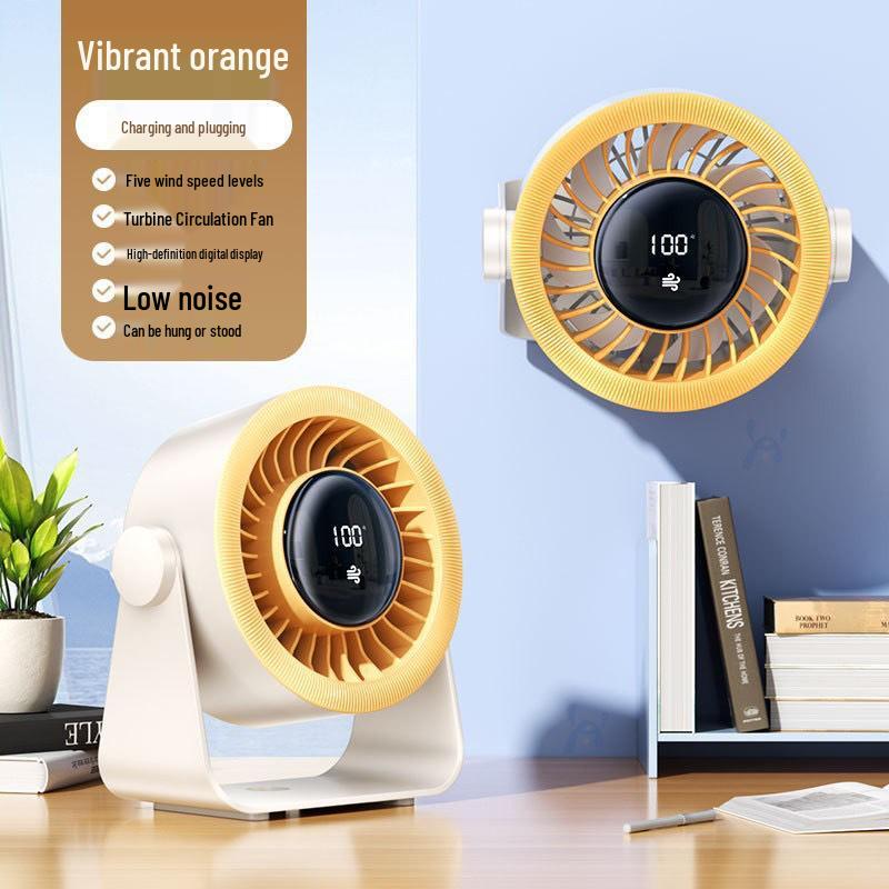 Silent USB Rechargeable Mini Desktop Fan for Home and Office Use 6000 RPM