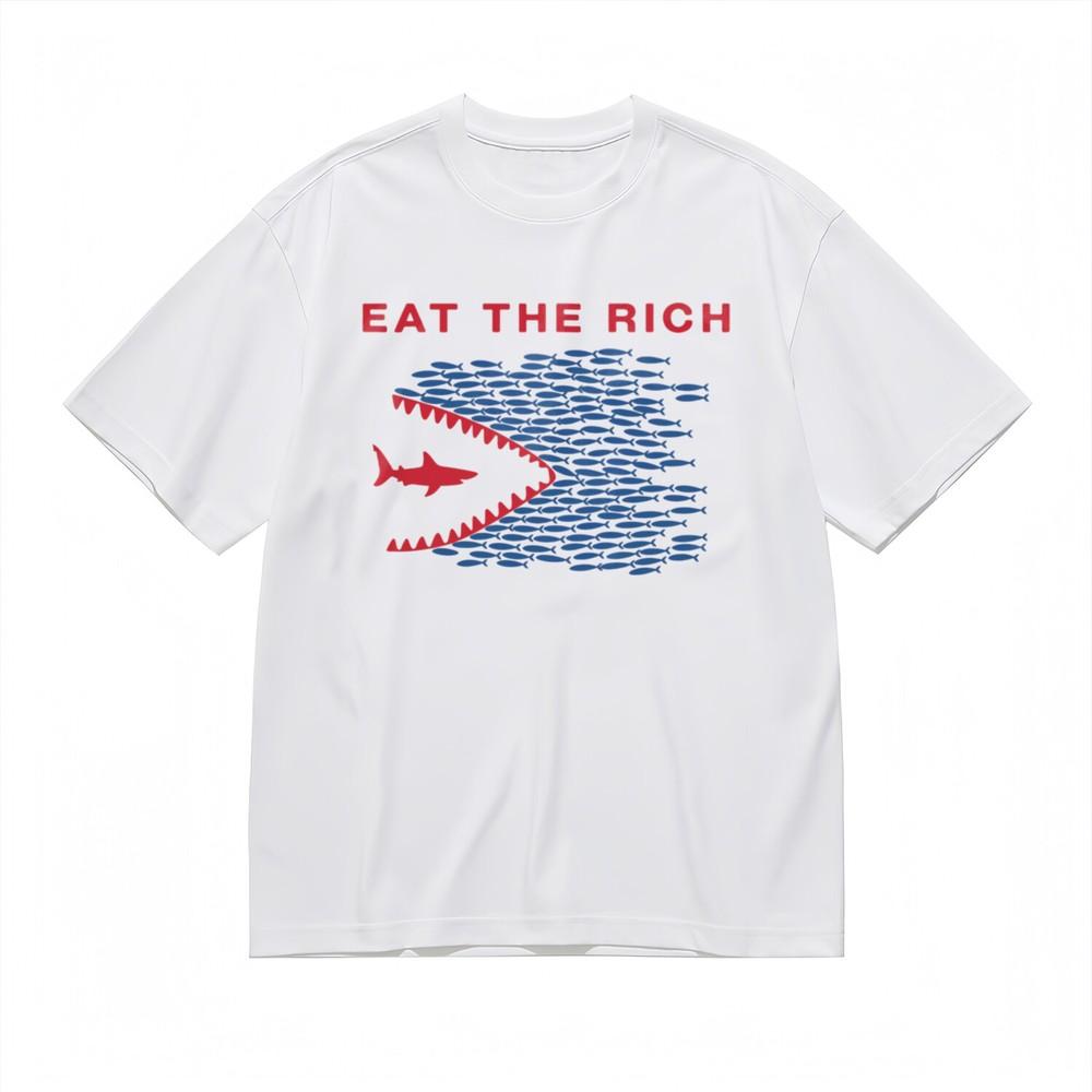 

Women s Trend Slight Stretch Comfy Classic T-Shirt Fish Shark Graphic Tee XL