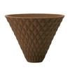 Hasami Ware Ceramic Coffee Filter, ekubo, 2-3 cups, Chocolate Brown, ek-00002, No paper filters required, Easy to clean