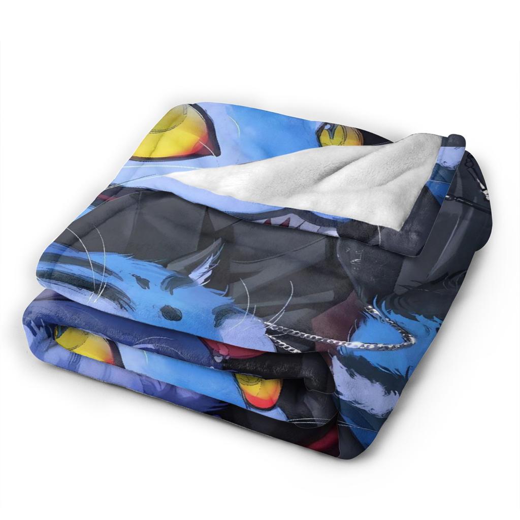 Saja Boys Jinu Kpop Demon Hunters Coperta Tigre Derpy Calda Morbida Novità Peluche Coperta Plaid Per Copriletto in Flanella