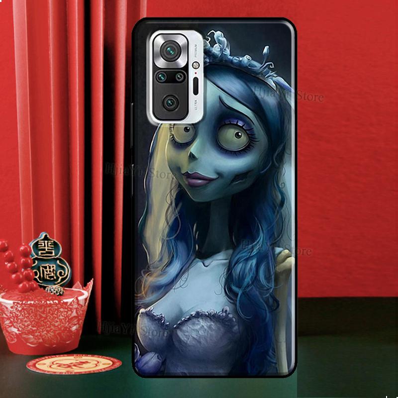 Halloween Corpse Bride Phone Case For Xiaomi Redmi Note 10 11 8 9 Pro 8T 9S 10S 11S Redmi 10 9T 9A 9C Soft Cover
