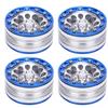 4pcs   Metal Wheel Hub RC Car A Essories Fit for 1Celsius10 RC Crawler 1.9 Inch(Red Black )