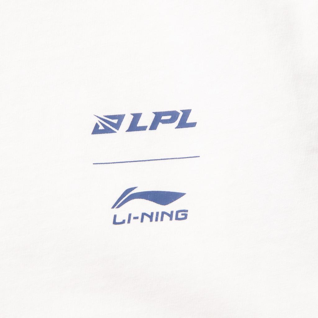 Li Ning X LPL Collaboration Sports Lifestyle Series Comfortable Simple Breathable Loose Fit Round Neck Letter Print Short Sleeve T-Shirt AHSVD79-2