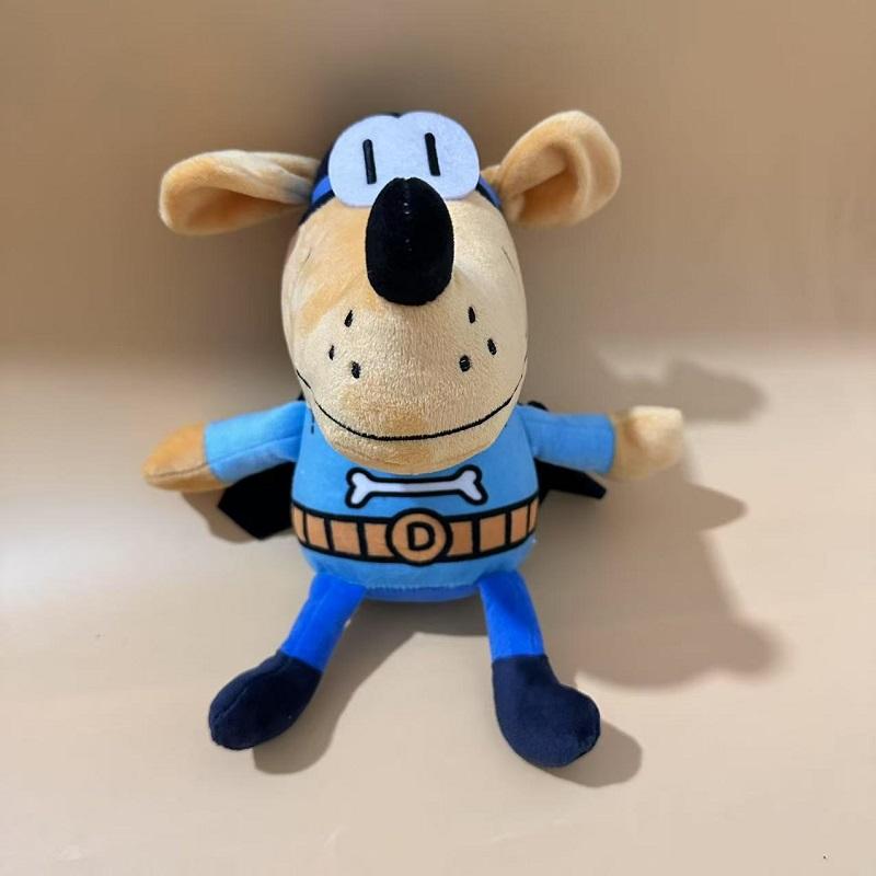 Anime Dog Man Plush Toy Dogman Petey the Cat Stuffed Animal Doll Puppy Chief Plushie Figure Soft Gift for Fan Birthday Christmas