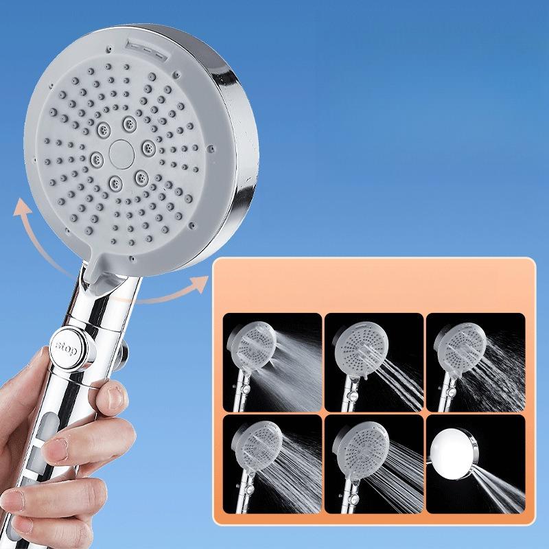 High-Pressure Handheld Shower Head Set for Home Bathroom Water Heater Shower Rain Hand Shower Head