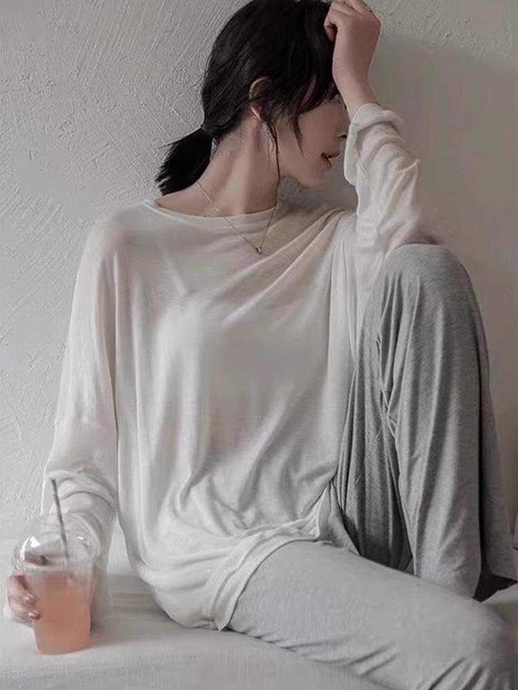 Summer Modal Wide-Leg Maternity Pants: Thin, Loose, Belly Support, Fashionable Casual Style