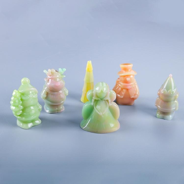 6 Styles Christmas Ornament Decoration Mold for Resin Casting Jewelry Making