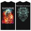 Iron Maiden Somewhere In Time Double Sided Print T-Shirt, Heavy Metal Rock Band Cyborg Eddie Graphic Tee, Unisex Classic Black Streetwear