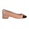 Womens/Ladies Chershc Patent Leather Block Heel Ballet Flats