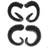 2 Pair Artificial Sheep Ram Costume Headband for Halloween Cosplay - Black