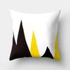 Yellow Geometric Decorative Pattern Pillowcase Office Living Room Home Pillowcase Car Ornaments