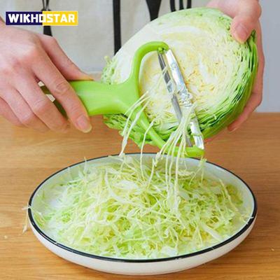 Pelador de verduras de cocina, pelador de patatas y repollo de acero inoxidable, rallador para ensaladas, herramientas multifunción para pelar frutas y verduras