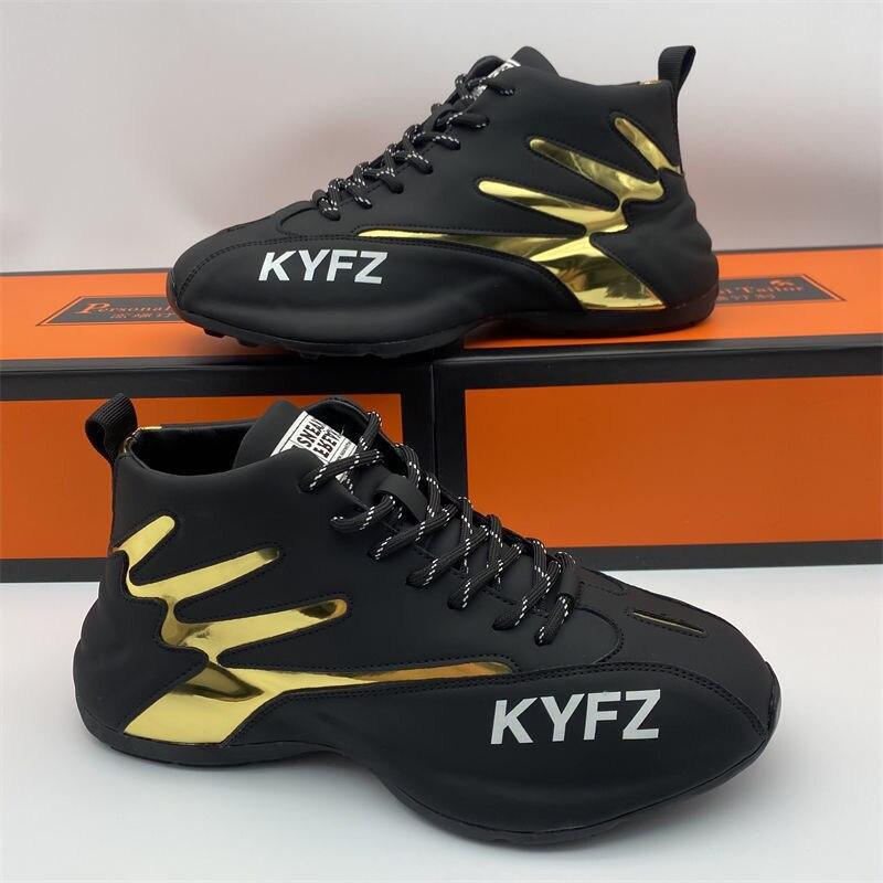 New Trendy Men Winter High -Top Thicken Warm Platform Non -Slip Sneakers Male Vulcanized Tennis Basketball Casual Sport Shoes